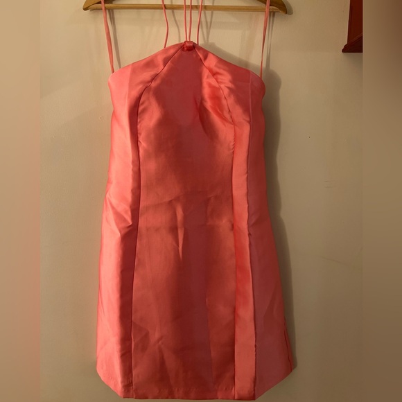 Hutch Bow Halter Slim Mini Dress BNWT M - Picture 8 of 12
